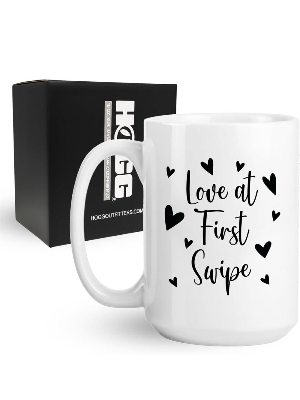 HOGG “Love at First Swipe" Ceramic Mug